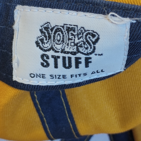 Joe's Crab Shack Yellow Black Bite Me 100% Cotton Strapback Hat Cap - Picture 7 of 7